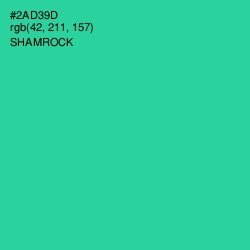 #2AD39D - Shamrock Color Image