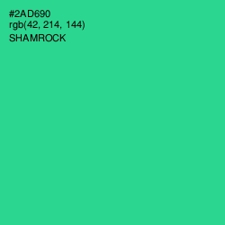 #2AD690 - Shamrock Color Image