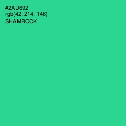 #2AD692 - Shamrock Color Image