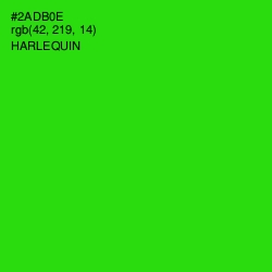 #2ADB0E - Harlequin Color Image