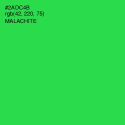 #2ADC4B - Malachite Color Image