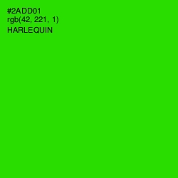 #2ADD01 - Harlequin Color Image
