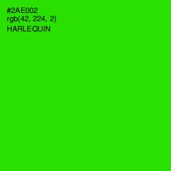 #2AE002 - Harlequin Color Image