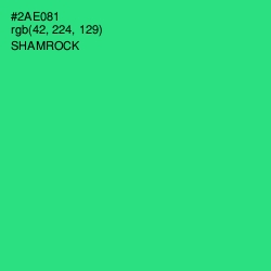#2AE081 - Shamrock Color Image