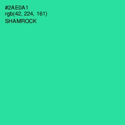 #2AE0A1 - Shamrock Color Image