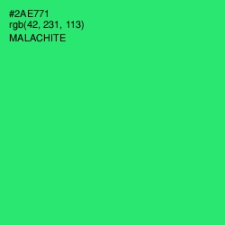 #2AE771 - Malachite Color Image