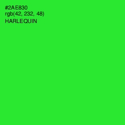 #2AE830 - Harlequin Color Image