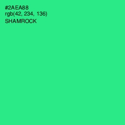 #2AEA88 - Shamrock Color Image