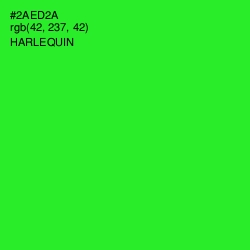 #2AED2A - Harlequin Color Image