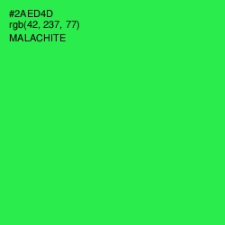 #2AED4D - Malachite Color Image