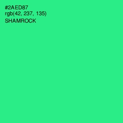 #2AED87 - Shamrock Color Image