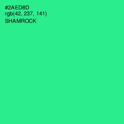 #2AED8D - Shamrock Color Image