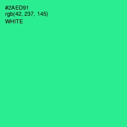 #2AED91 - Shamrock Color Image