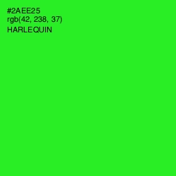 #2AEE25 - Harlequin Color Image