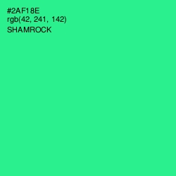 #2AF18E - Shamrock Color Image