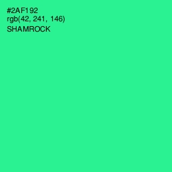 #2AF192 - Shamrock Color Image