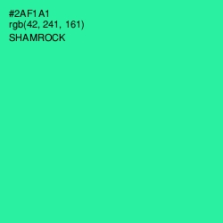 #2AF1A1 - Shamrock Color Image