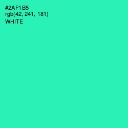 #2AF1B5 - Shamrock Color Image