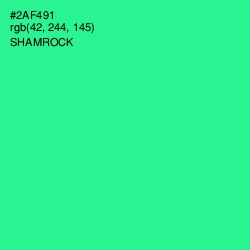 #2AF491 - Shamrock Color Image