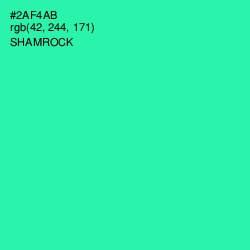 #2AF4AB - Shamrock Color Image