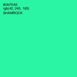 #2AF5A5 - Shamrock Color Image