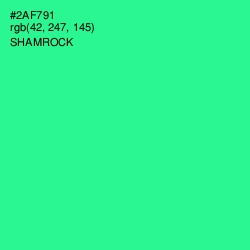 #2AF791 - Shamrock Color Image