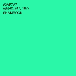 #2AF7A7 - Shamrock Color Image