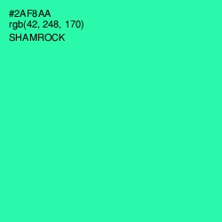#2AF8AA - Shamrock Color Image