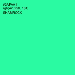 #2AFAA1 - Shamrock Color Image