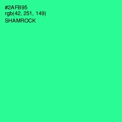 #2AFB95 - Shamrock Color Image