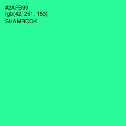 #2AFB99 - Shamrock Color Image