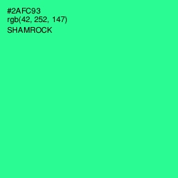 #2AFC93 - Shamrock Color Image