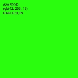 #2AFD0D - Harlequin Color Image