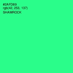 #2AFD89 - Shamrock Color Image