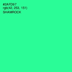 #2AFD97 - Shamrock Color Image