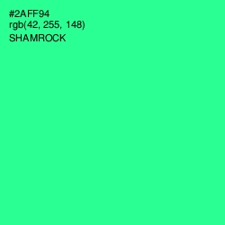 #2AFF94 - Shamrock Color Image