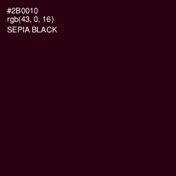 #2B0010 - Sepia Black Color Image