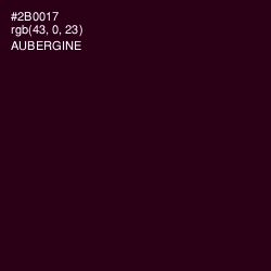 #2B0017 - Aubergine Color Image