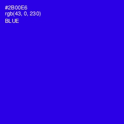 #2B00E6 - Blue Color Image