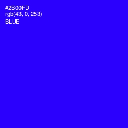 #2B00FD - Blue Color Image