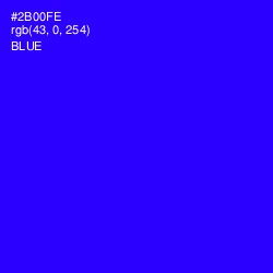 #2B00FE - Blue Color Image