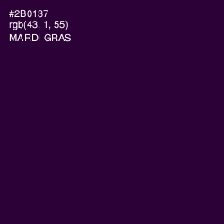 #2B0137 - Mardi Gras Color Image