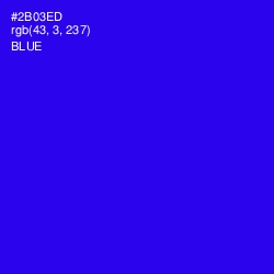 #2B03ED - Blue Color Image