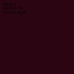 #2B0612 - Coffee Bean Color Image