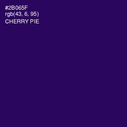 #2B065F - Cherry Pie Color Image