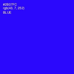 #2B07FC - Blue Color Image