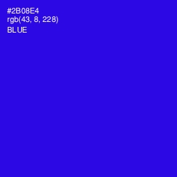 #2B08E4 - Blue Color Image