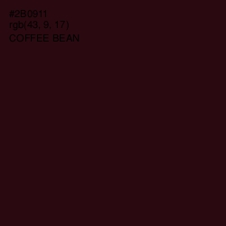 #2B0911 - Coffee Bean Color Image