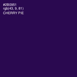 #2B0951 - Cherry Pie Color Image