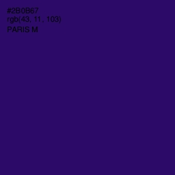 #2B0B67 - Paris M Color Image